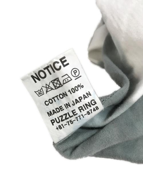 SASSAFRAS（ササフラス）SASSAFRAS (ササフラス) タイダイボーダーカットソー グリーン×ホワイト サイズ:XLの古着・服飾アイテム