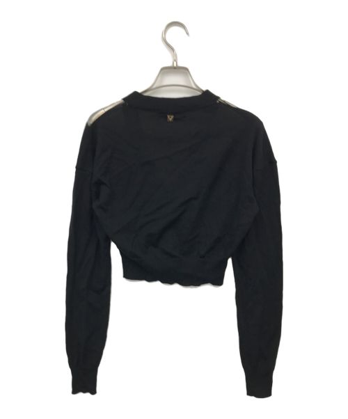 MEIMEIJ（メイメイジェイ）meimeij (メイメイジェイ) カーディガン ブラック サイズ:36の古着・服飾アイテム