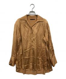 kei shirahata（ケイシラハタ）の古着「シルクシャツ」｜オレンジ