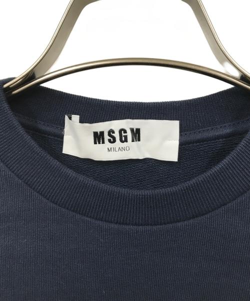 MSGM（エムエスジーエム）MSGM (エムエスジーエム) フリルデザインスウェット ネイビー サイズ:XSの古着・服飾アイテム