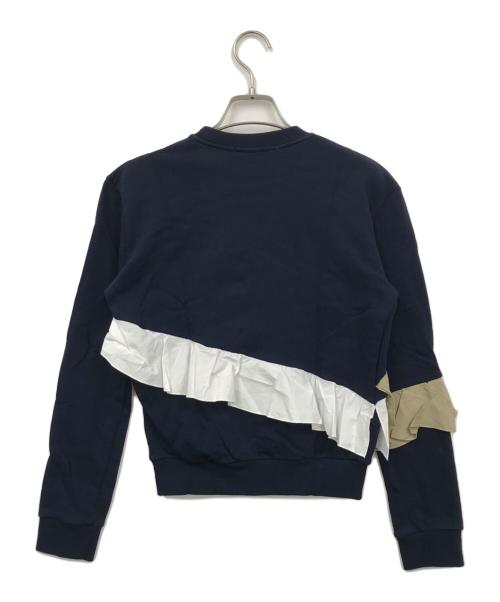 MSGM（エムエスジーエム）MSGM (エムエスジーエム) フリルデザインスウェット ネイビー サイズ:XSの古着・服飾アイテム