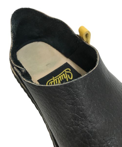 shulip（シュリップ）shulip (シュリップ) レザースリッポン ブラック サイズ:表記なしの古着・服飾アイテム