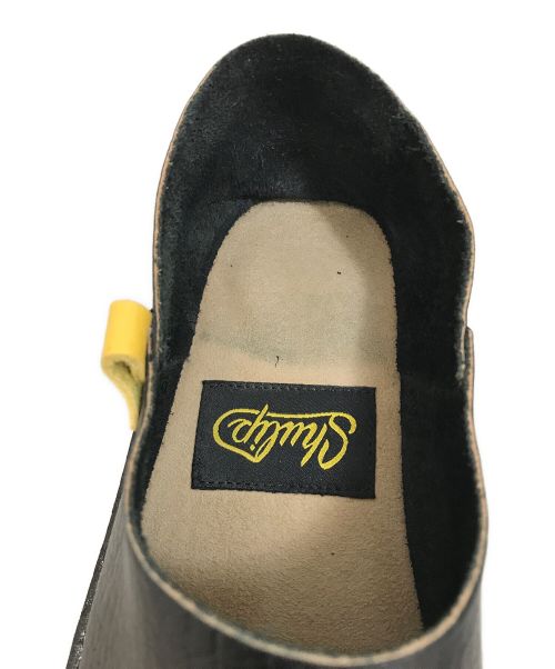 shulip（シュリップ）shulip (シュリップ) レザースリッポン ブラック サイズ:表記なしの古着・服飾アイテム