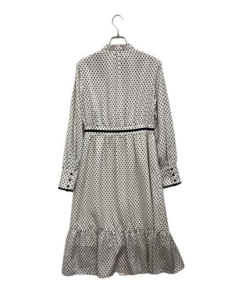 LOVELESS（ラブレス）LOVELESS (ラブレス) ジオメトリッブラウスワンピース ホワイト サイズ:36の古着・服飾アイテム