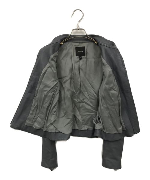 theory（セオリー）theory (セオリー) レザージャケット グレー サイズ:Sの古着・服飾アイテム