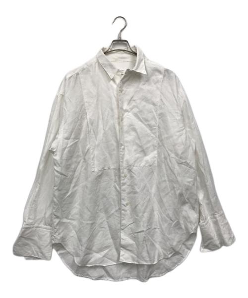 POSTELEGANT（ポステレガント）POSTELEGANT (ポステレガント) Linen Classic Shirt ホワイト サイズ:Lの古着・服飾アイテム