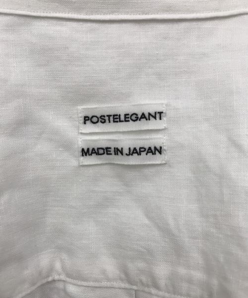 POSTELEGANT（ポステレガント）POSTELEGANT (ポステレガント) Linen Classic Shirt ホワイト サイズ:Lの古着・服飾アイテム