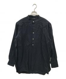 MAATEE&SONS（マーティーアンドサンズ）の古着「極上LINEN厚 PULL OVER SHIRTS」｜ネイビー