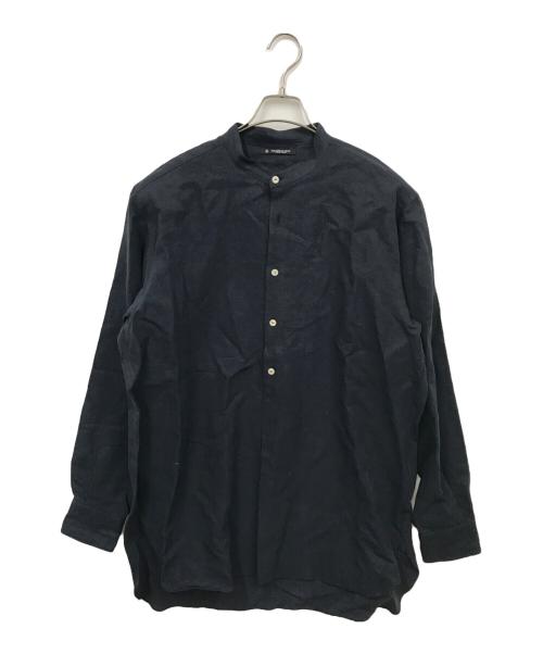 MAATEE&SONS（マーティーアンドサンズ）MAATEE&SONS (マーティーアンドサンズ) 極上LINEN厚 PULL OVER SHIRTS ネイビー サイズ:3の古着・服飾アイテム
