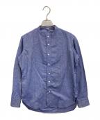 45Rフォーティファイブ・アール）の古着「バンドカラーシャツ」｜ブルー