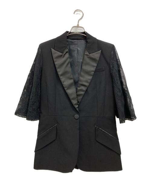 ALEXANDER McQUEEN（アレキサンダーマックイーン）ALEXANDER McQUEEN (アレキサンダーマックイーン) テーラードジャケット ブラック サイズ:40の古着・服飾アイテム