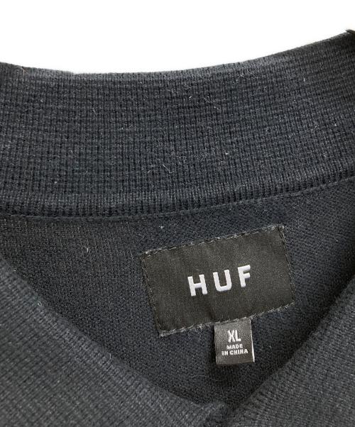 HUF（ハフ）HUF (ハフ) ニットシャツ ブラック サイズ:XLの古着・服飾アイテム