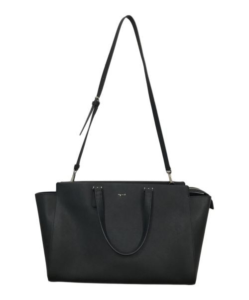 agnes b voyage（アニエスベーボヤージュ）agnes b voyage (アニエスベーボヤージュ) 2WAYバッグ ブラックの古着・服飾アイテム