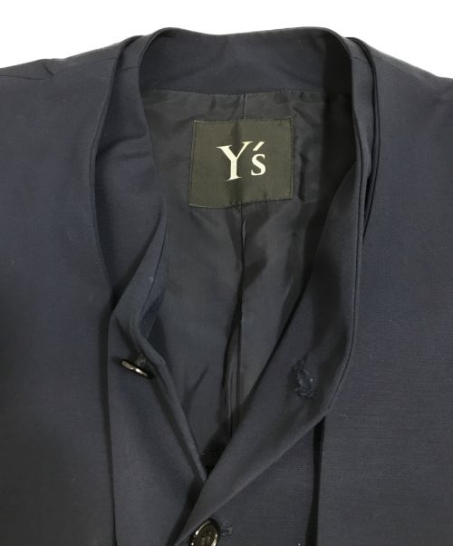 Y's（ワイズ）Y's (ワイズ) フェイクレイヤードジャケット ネイビー サイズ:Fの古着・服飾アイテム