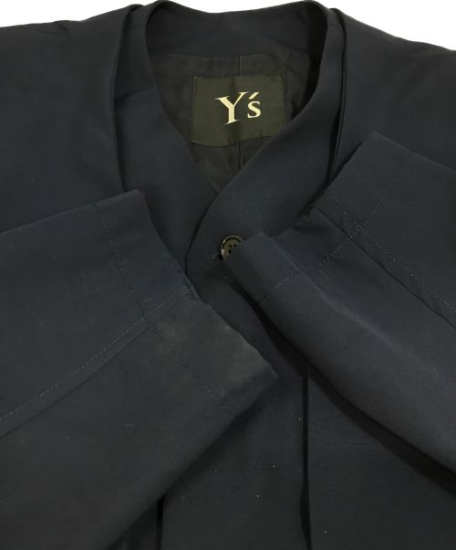 Y's（ワイズ）Y's (ワイズ) フェイクレイヤードジャケット ネイビー サイズ:Fの古着・服飾アイテム