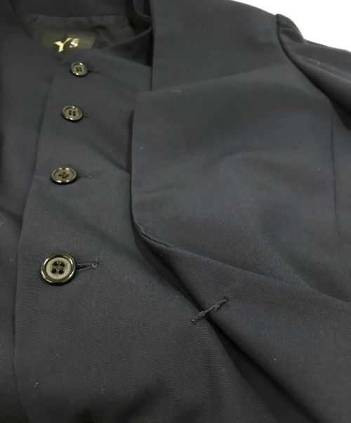 Y's（ワイズ）Y's (ワイズ) フェイクレイヤードジャケット ネイビー サイズ:Fの古着・服飾アイテム