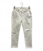 LORO PIANAロロピアーナ）の古着「カットオフデニムパンツ」｜ホワイト