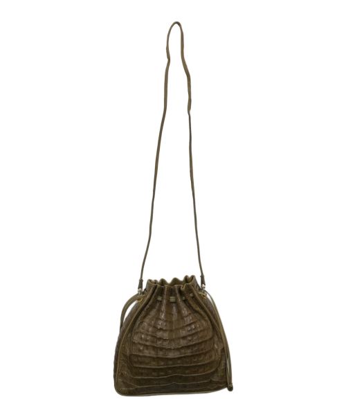 GUCCI（グッチ）GUCCI (グッチ) 2way巾着バッグ ブラウン サイズ:-の古着・服飾アイテム