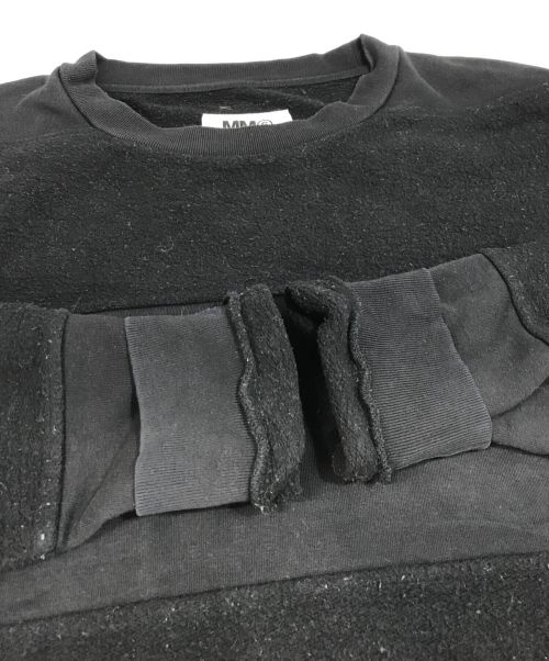 MM6 Maison Margiela（エムエムシックスメゾンマルジェラ）MM6 Maison Margiela (エムエムシックス メゾンマルジェラ) スウェット ブラック サイズ:Mの古着・服飾アイテム