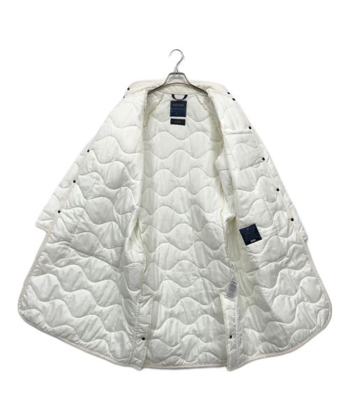 LAVENHAM（ラベンハム）LAVENHAM (ラベンハム) YLEVE (イレーヴ) スタンドカラーコート ホワイト サイズ:Sの古着・服飾アイテム