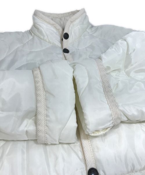 LAVENHAM（ラベンハム）LAVENHAM (ラベンハム) YLEVE (イレーヴ) スタンドカラーコート ホワイト サイズ:Sの古着・服飾アイテム