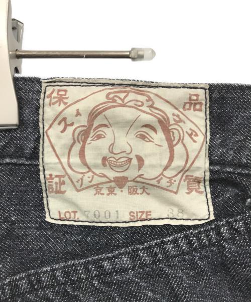 EVISU（エヴィス）EVISU (エビス) デニムハーフパンツ ブラック サイズ:38の古着・服飾アイテム