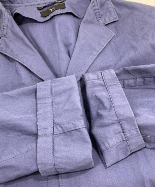 Y's（ワイズ）Y's (ワイズ) リネンブレンドショップコート ブルー サイズ:Mの古着・服飾アイテム