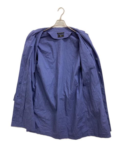 Y's（ワイズ）Y's (ワイズ) リネンブレンドショップコート ブルー サイズ:Mの古着・服飾アイテム