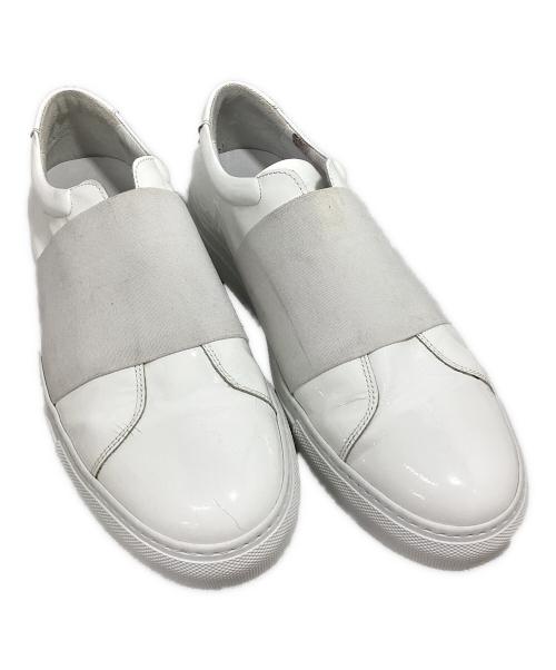 national standard（ナショナルスタンダード）national standard (ナショナルスタンダード) daboro (ダボロ) エナメルスリッポン ホワイト サイズ:43の古着・服飾アイテム