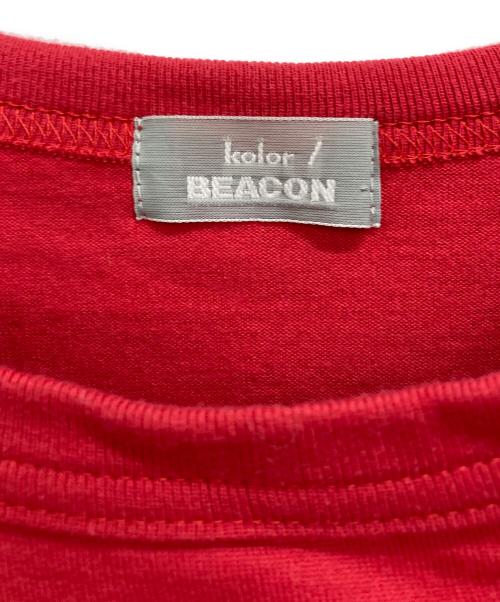 kolor/BEACON（カラービーコン）kolor/BEACON (カラービーコン) プリントTシャツ レッド サイズ:2の古着・服飾アイテム