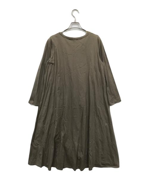 mizuiro-ind（ミズイロインド）mizuiro-ind (ミズイロインド) カットソーワンピース オリーブ サイズ:記載なしの古着・服飾アイテム