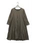 mizuiro-ind（ミズイロインド）の古着「カットソーワンピース」｜オリーブ