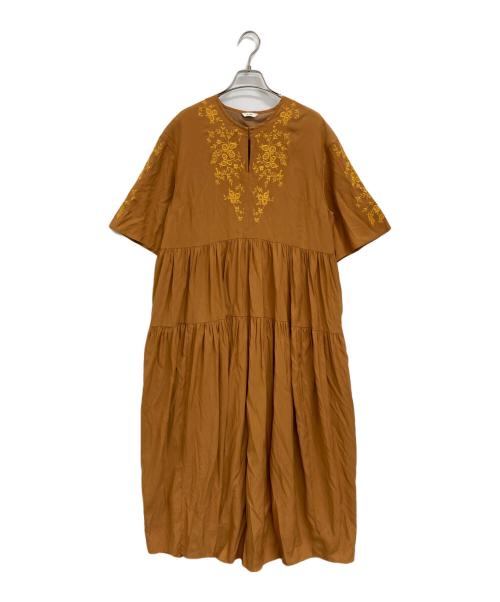 CLANE（クラネ）CLANE (クラネ) ブラウスワンピース ブラウン サイズ:Mの古着・服飾アイテム