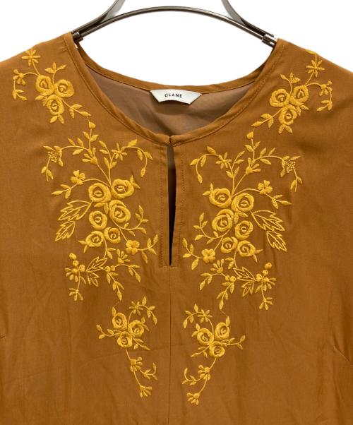 CLANE（クラネ）CLANE (クラネ) ブラウスワンピース ブラウン サイズ:Mの古着・服飾アイテム