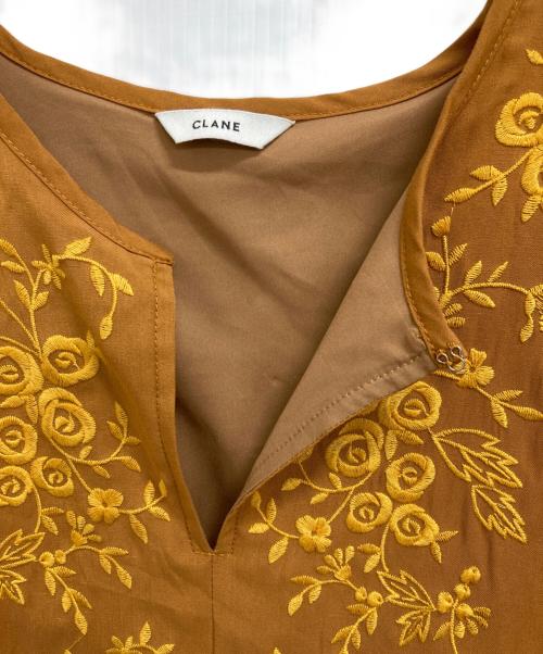 CLANE（クラネ）CLANE (クラネ) ブラウスワンピース ブラウン サイズ:Mの古着・服飾アイテム