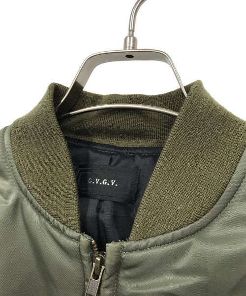 G.V.G.V（ジーヴィージーヴィー）G.V.G.V (ジーヴィージーヴィー) レースアップデザインブルゾン グリーン サイズ:34の古着・服飾アイテム