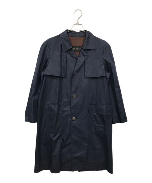 LANVIN（ランバン）LANVIN (ライバン) トレンチコート ネイビー サイズ:表記なしの古着・服飾アイテム