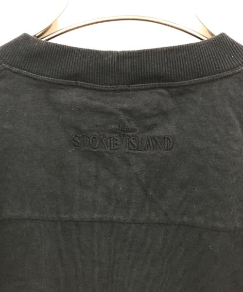 STONE ISLAND（ストーンアイランド）STONE ISLAND (ストーンアイランド) ジップポケットTシャツ ブラック サイズ:Sの古着・服飾アイテム