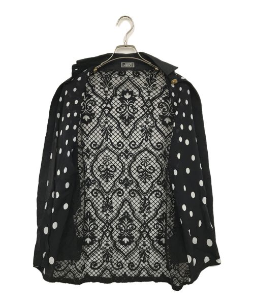 GIANNI VERSACE（ジャンニ・ヴェルサーチ）GIANNI VERSACE (ジャンニ・ヴェルサーチ) 切替シアーシャツ ブラック サイズ:38の古着・服飾アイテム
