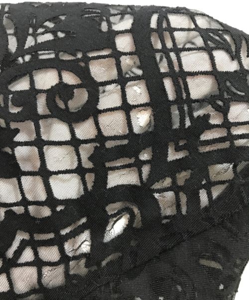 GIANNI VERSACE（ジャンニ・ヴェルサーチ）GIANNI VERSACE (ジャンニ・ヴェルサーチ) 切替シアーシャツ ブラック サイズ:38の古着・服飾アイテム