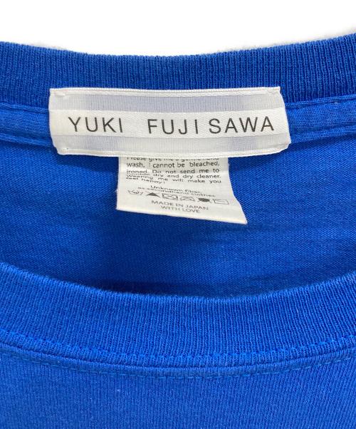 YUKI FUJISAWA（ユキ フジサワ）YUKI FUJISAWA (ユキ フジサワ) オーバープリントTシャツ ブルー サイズ:表記なしの古着・服飾アイテム