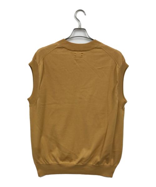 UNFIL（アンフィル）unfil (アンフィル) ニットベスト ブラウン サイズ:4の古着・服飾アイテム