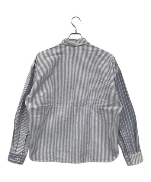 DESCENDANT（ディセンダント）DESCENDANT (ディセンダント) POストライプシャツ ブルー サイズ:1の古着・服飾アイテム