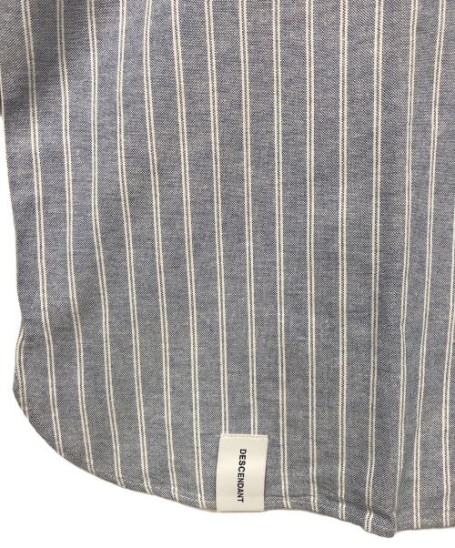 DESCENDANT（ディセンダント）DESCENDANT (ディセンダント) POストライプシャツ ブルー サイズ:1の古着・服飾アイテム