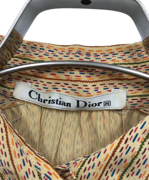 Christian Dior（クリスチャン ディオール）Christian Dior (クリスチャン ディオール) シルクシャツ ベージュ サイズ:Mの古着・服飾アイテム