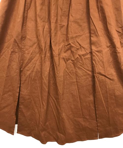 theory（セオリー）theory (セオリー) Eco Crunch Wash Elastic Tulip SK ブラウン サイズ:Sの古着・服飾アイテム