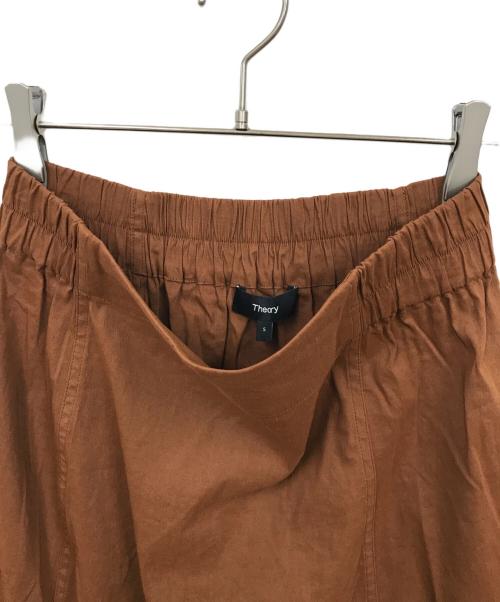 theory（セオリー）theory (セオリー) Eco Crunch Wash Elastic Tulip SK ブラウン サイズ:Sの古着・服飾アイテム