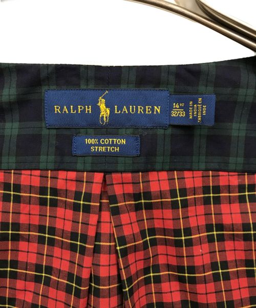 POLO RALPH LAUREN（ポロ・ラルフローレン）POLO RALPH LAUREN (ポロ・ラルフローレン) ドッキングチェックシャツ マルチカラー サイズ:14 1/2の古着・服飾アイテム