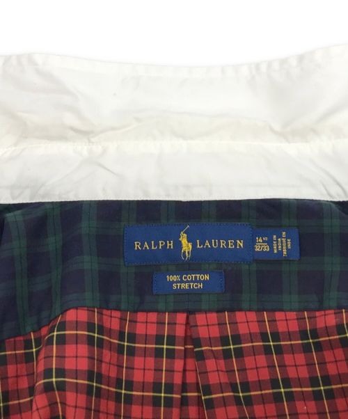 POLO RALPH LAUREN（ポロ・ラルフローレン）POLO RALPH LAUREN (ポロ・ラルフローレン) ドッキングチェックシャツ マルチカラー サイズ:14 1/2の古着・服飾アイテム