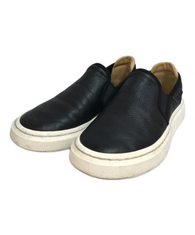 中古・古着通販】UGG (アグ) レザースリッポン ブラック サイズ:22
